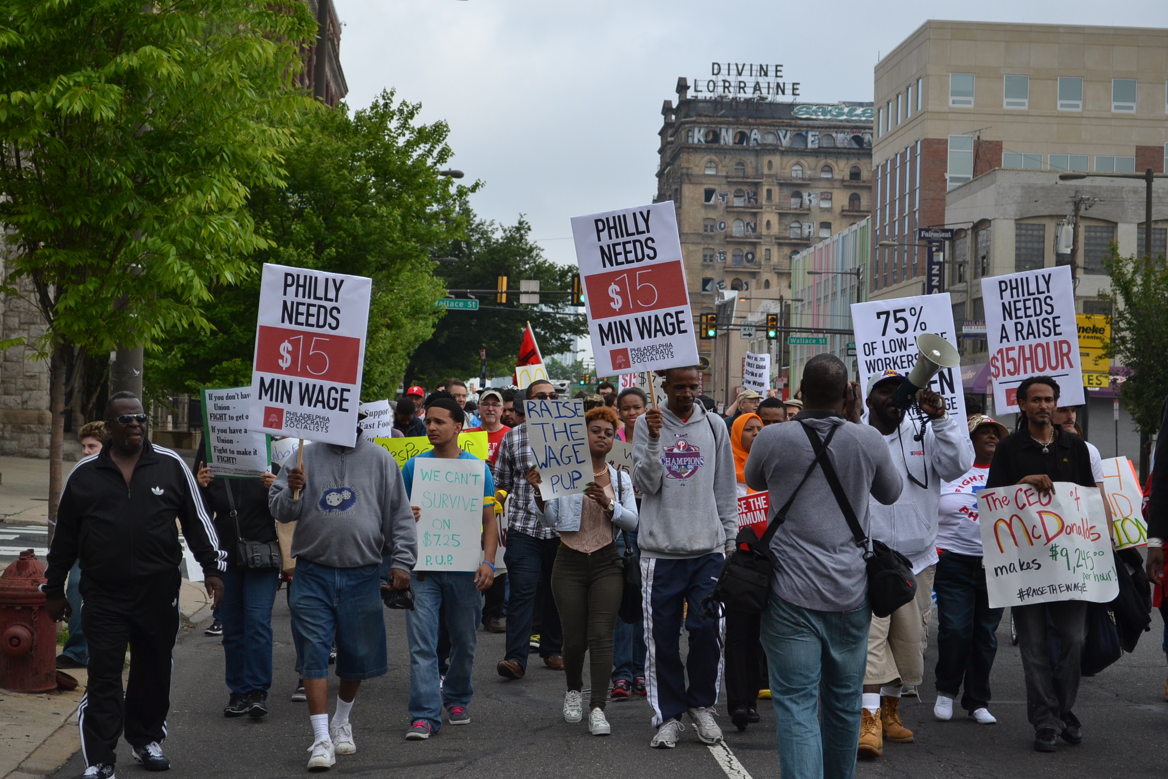 Rally for Fast Food Workers Rights May 2014